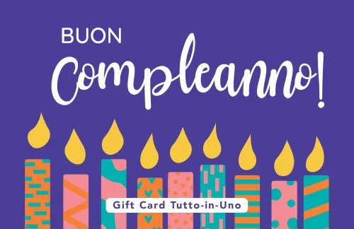Gift Card Buon Compleanno